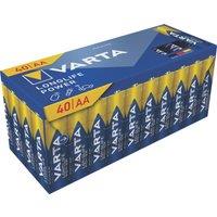 Varta Longlife Power AA 1.5V Alkaline Batteries 40 Pack (349YW)