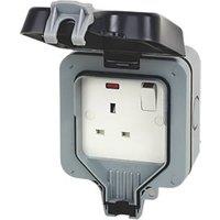 British General IP66 13A 1-Gang DP Weatherproof Outdoor Switched Socket (35096)