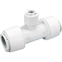 FloPlast FloFit+ Plastic Push-Fit Reducing Tee 28mm x 28mm x 15mm (350RG)