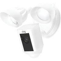 Ring Cam Wired Plus 8SF1P1-WEU0 White Wired 1080p Outdoor Smart Camera with Floodlight & PIR Sensor (350RJ)