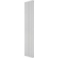 Azur Eclipse Duplex 1800mm x 360mm 3512BTU White Vertical Designer Radiator (350YR)