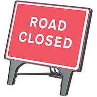 Melba Swintex Q Sign Rectangular "Road Closed" Traffic Sign 1070mm x 1085mm (3510V)