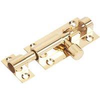 Straight Door Bolt Polished Brass 51mm (35118)