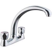 Deck Mounted Sink Mixer Kitchen Tap Chrome (3513T)