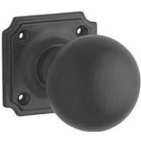 Designer Levers Heavy Door Knob 60mm Pair Black (351KK)