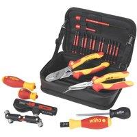 Wiha VDE Wall Box Tool Set in Fold-Out Bag 23 Pieces (351KW)