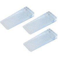 Smith & Locke Door Stop Wedges Clear 3 Pack (351PY)