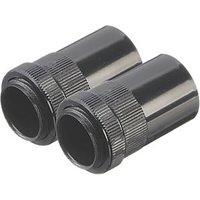 Deta TTE Male Conduit Adaptors 20mm Black 2 Pack (351VT)