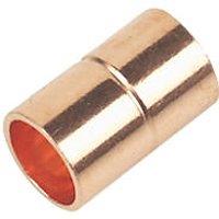 Flomasta Brass End Feed Equal Couplers 8mm 2 Pack (35289)