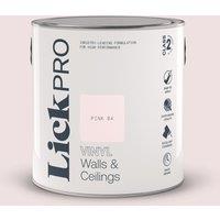 LickPro 2.5Ltr Pink 04 Vinyl Matt Emulsion Paint (353TM)
