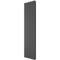 Azur Ilios Duplex 1800mm x 448mm 4635BTU Anthracite Vertical Designer Radiator (353YR)