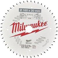 Milwaukee Wood Circular Saw Blade 160mm x 20mm 48T (354GE)