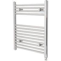 Towelrads 691mm x 600mm 512BTU Chrome Flat Electric Towel Radiator (354RY)