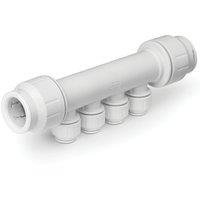 JG Speedfit PEM522210WP Plastic Push-Fit Reducing 4 Port Plumbing Manifold 22mm x 10mm (355TA)