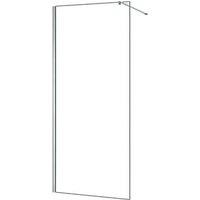 Triton Neo Frameless Showerwall & Swivel Panel Chrome 1400mm x 2015mm (355TK)