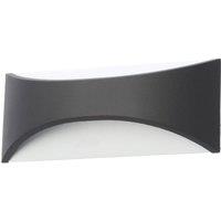 Zink Stroud Outdoor LED Wall Light Black 12W 400lm (355VJ)