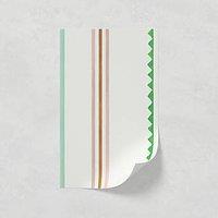 LickPro Green Zig Zag 01 Wallpaper Sample 0.18m x 0.29m (356VX)
