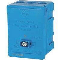 Lewden 100A 5-Way 2.5-35mm Connector Block Blue (356YM)