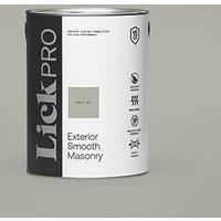 LickPro 5Ltr Smooth Grey 04 Masonry Paint (357FW)