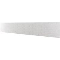 Splashwall Pure White Composite Splashback 2440mm x 600mm x 3mm (357RJ)