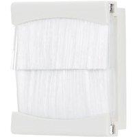 Contactum Modular Brush Flex Outlet White (357RR)