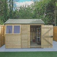 Forest Timberdale 10' x 6' 6" (Nominal) Reverse Apex Tongue & Groove Timber Shed with Base (357TF)