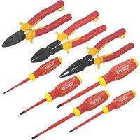 Erbauer VDE Screwdriver & Pliers Set 8 Pcs (357XH)