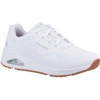 Skechers Relaxed Fit: Uno SR Size 8 Womens White Occupational Work Trainers (357XT)
