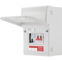 British General 5-Module 5-Way Part-Populated High Integrity EV Charger Consumer Unit with SPD (357YE)