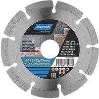 Norton Multi-Material Segmented Diamond Cutting Blade 115mm x 22.23mm (3587V)