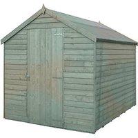 Shire 5' 6 x 6' 6 (Nominal) Apex Overlap Timber Shed (358TJ)