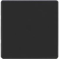 Varilight 1-Gang Blanking Plate Jet Black (358YT)