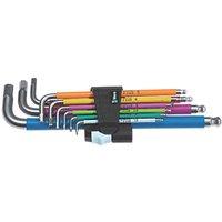 Wera L-Keys Metric Multicolour Stainless Steel Hex-Plus Set 9 Pieces (359FP)