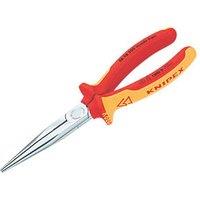 Knipex VDE Long Nose Pliers 8" (200mm) (3605F)