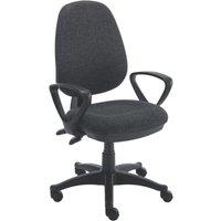 TC Group Versi Medium Back Operator Chair with Arms Charcoal (360TT)
