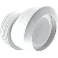 McAlpine MACFIT Rigid 20mm Offset WC Pan Connector White 130mm (36108)