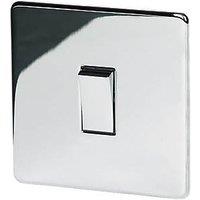 Crabtree Platinum 10AX 1-Gang Intermediate Switch Polished Chrome (36129)