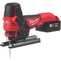 Milwaukee M18 FBJS-502X FUEL 18V 2 x 5.0Ah Li-Ion RedLithium Brushless Cordless Body-Grip Jigsaw (362HP)
