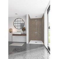 Splashwall Mandorla Bathroom Wall Panel Stone Brown 2420mm x 600mm x 10mm (362KU)