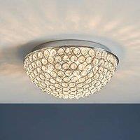 Quay Design Chrystal Bathroom Flush Light Chrome (362VG)