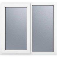 Crystal Left-Hand Opening Obscure Triple-Glazed Casement White uPVC Window 1190mm x 965mm (363JM)