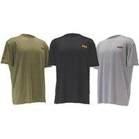 DeWalt Performance Short Sleeve T-Shirt Black/Gunsmoke/Grey Medium 42" Chest 3 Pack (363JN)
