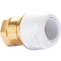 Hep2O Plastic Push-Fit Adapting Keyless Female Coupler 22mm x 3/4" (363RE)