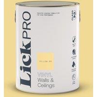 LickPro 5Ltr Yellow 08 Vinyl Matt Emulsion Paint (363TM)