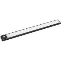 VEW Bar 450mm Rechargeable Battery-Powered LED Cabinet Light Black with PIR Sensor 260lm (363TW)