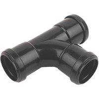 FloPlast Push-Fit Equal Tee Black 40mm (36412)
