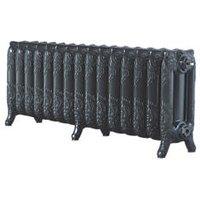 Arroll 470mm x 1234mm 4606BTU Pewter Cast Iron 3 Column Radiator (3641P)