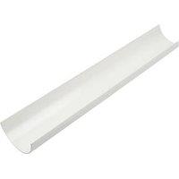 FloPlast uPVC Half Round Gutter White 112mm x 3m 6 Pack (36487)