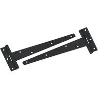 Smith & Locke Black Tee Hinges 204mm 2 Pack (364VE)