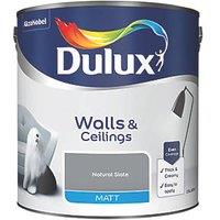 Dulux 2.5Ltr Natural Slate Matt Emulsion Paint (3654K)